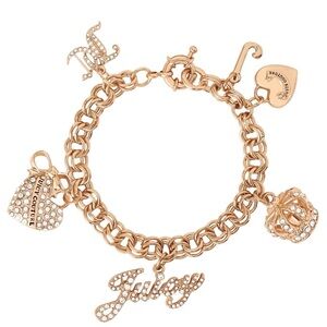NWT Juicy Couture Gold Charm Bracelet